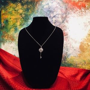 Silver Key Necklace